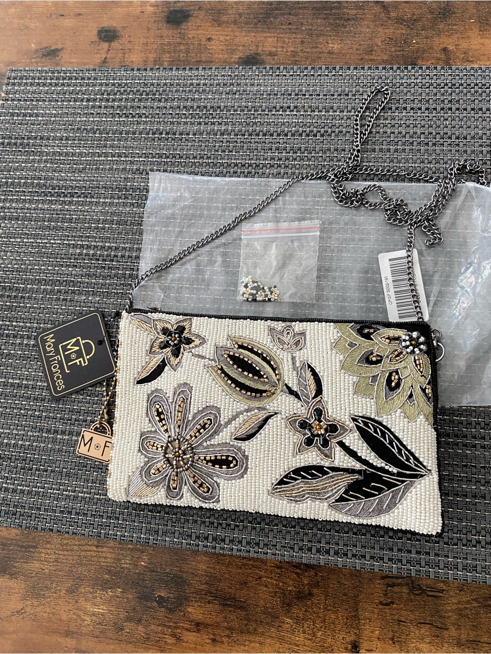 Mary Frances, Breezy beaded crossbody bag, NWT.